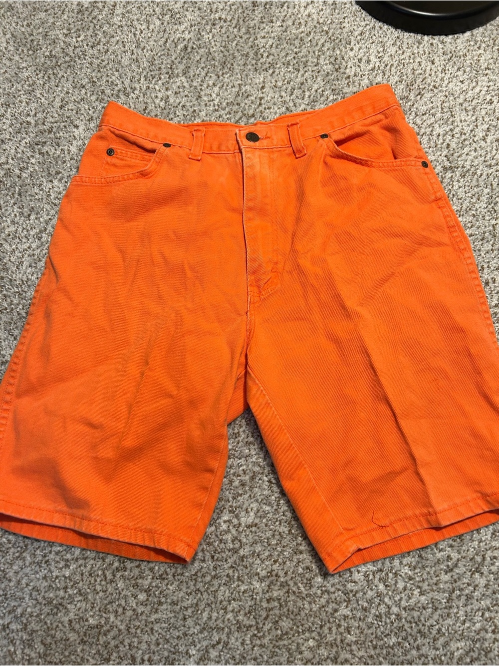 Men's Bright Orange Jean Shorts Great For Game Day!!!!